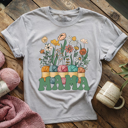 Floral Yarn Mama T-shirt