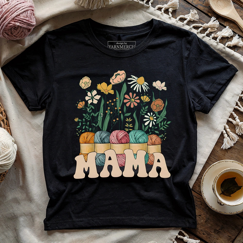 Floral Yarn Mama T-shirt
