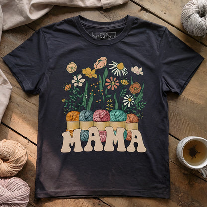 Floral Yarn Mama T-shirt