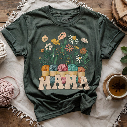Floral Yarn Mama T-shirt