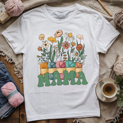 Floral Yarn Mama T-shirt