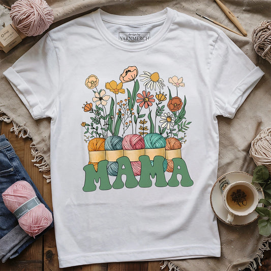 Floral Yarn Mama T-shirt