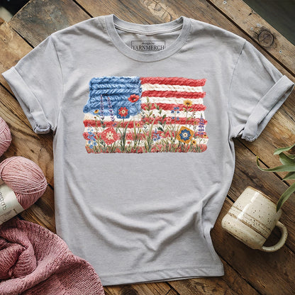 Flowers, Stripes & Skeins T-shirt