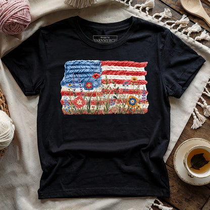 Flowers, Stripes & Skeins T-shirt