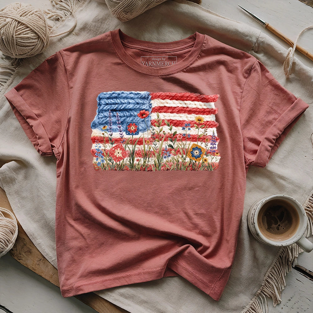 Flowers, Stripes & Skeins T-shirt