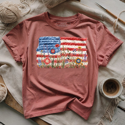 Flowers, Stripes & Skeins T-shirt