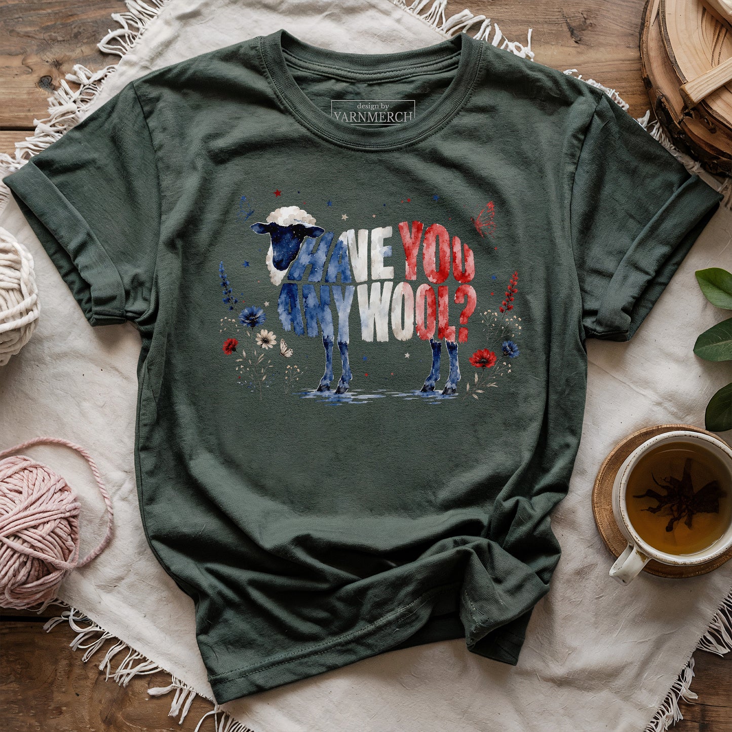 America & Wool T-shirt