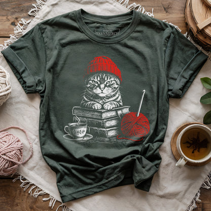 Black Cat & Tea T-shirt