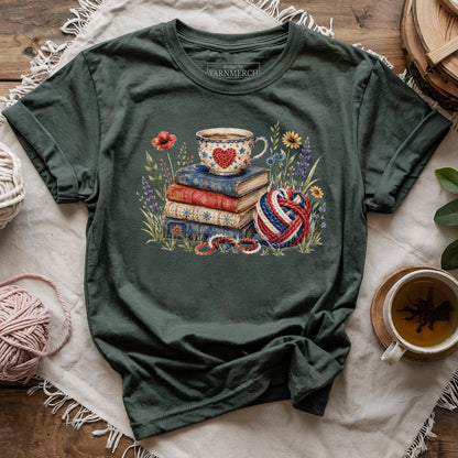 Books, Cafe & Skeins T-shirt
