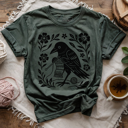 Crow Knitting T-shirt