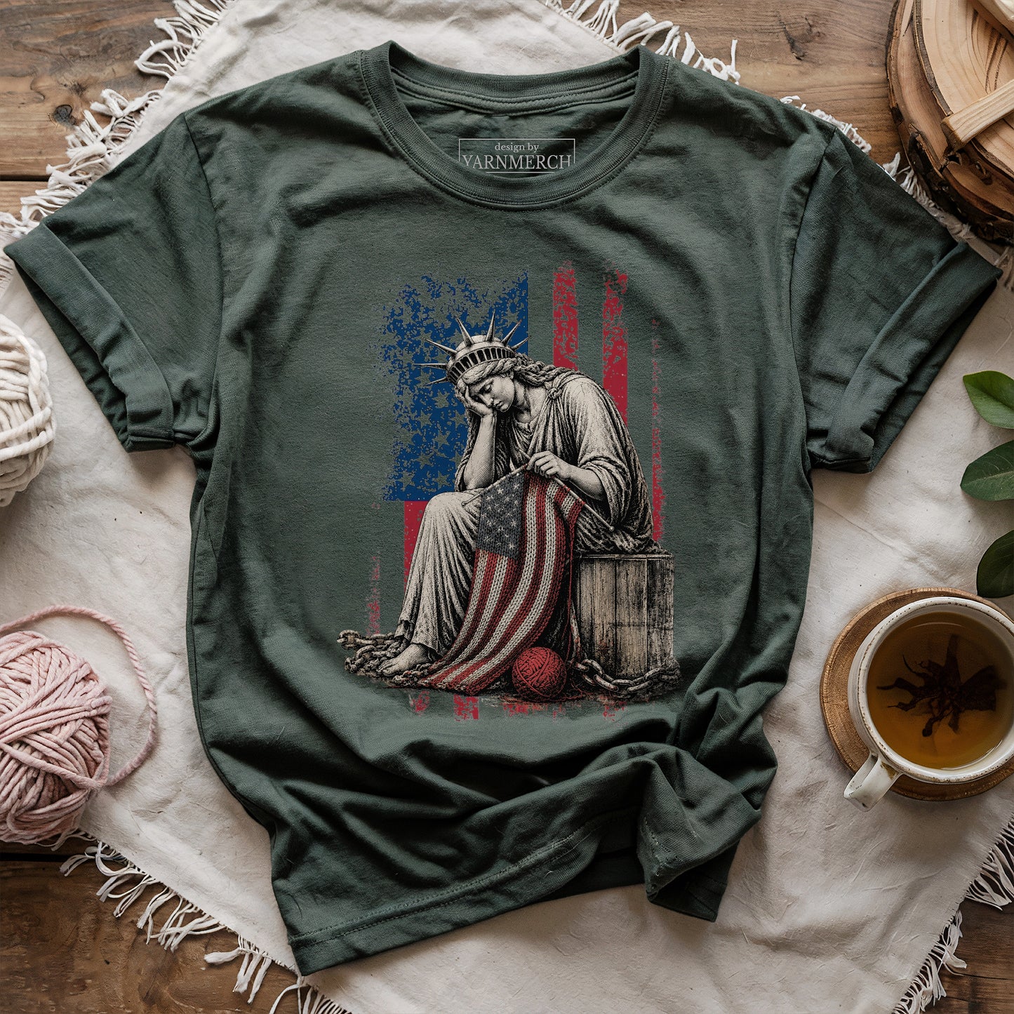 Crying & Knitting For Liberty T-shirt