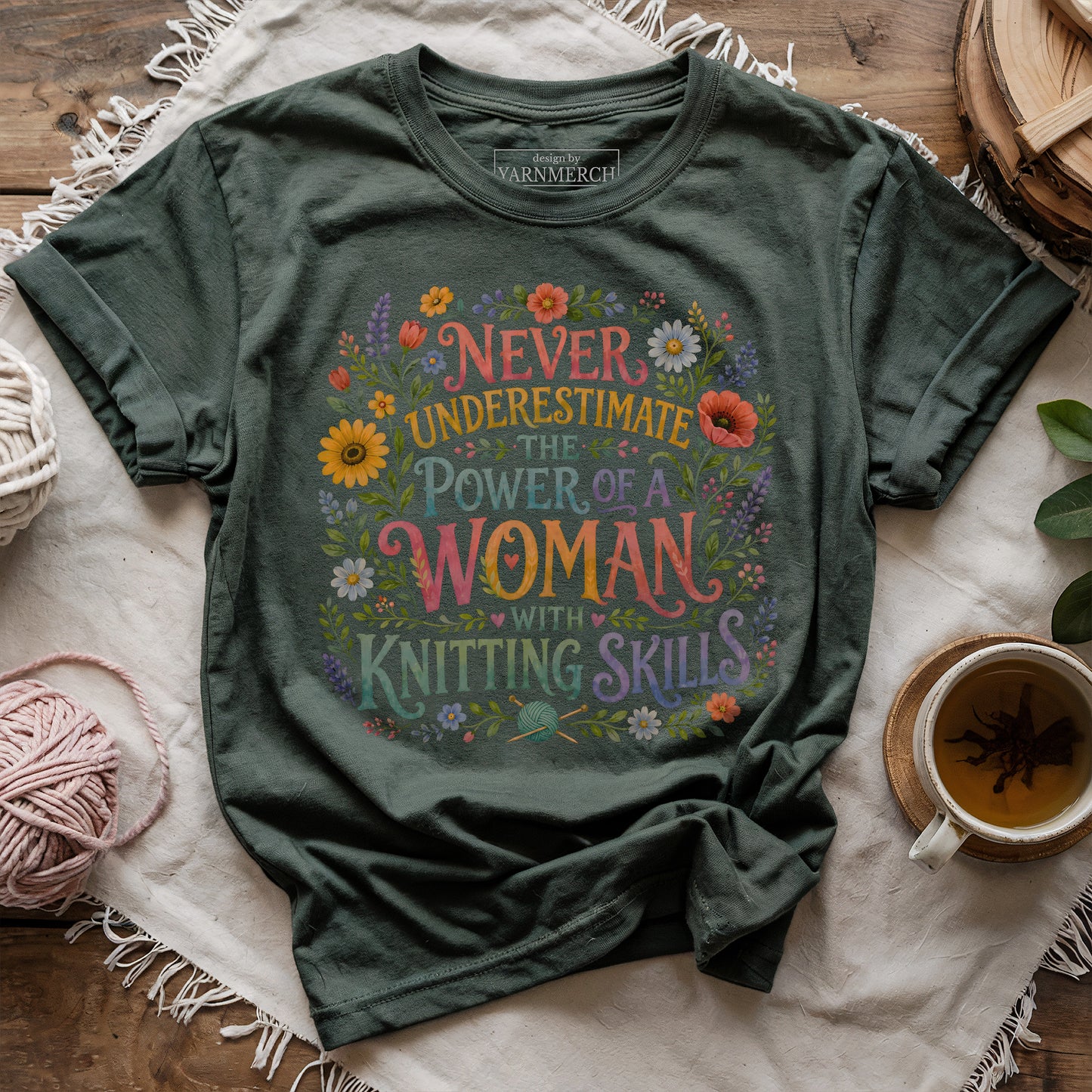 Don't Underestimate A Knitter T-shirt