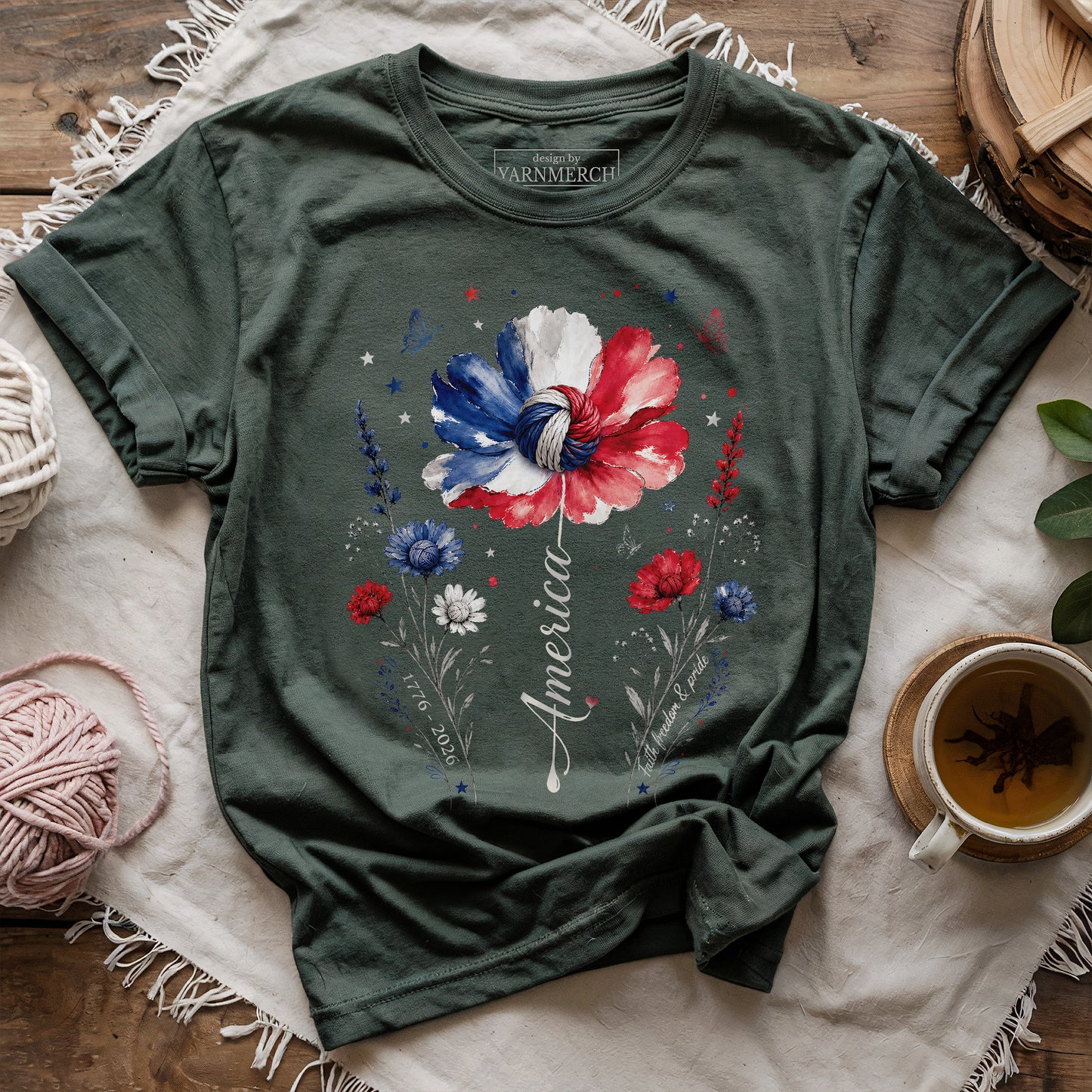 Floral America T-shirt