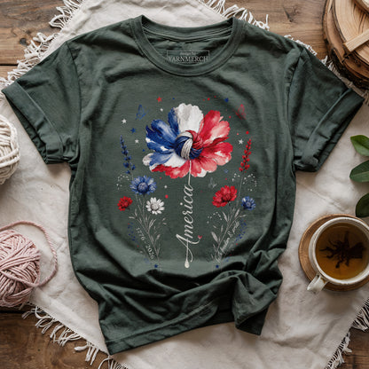 Floral America T-shirt