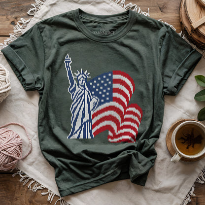 Freedom Knitting Chart T-shirt