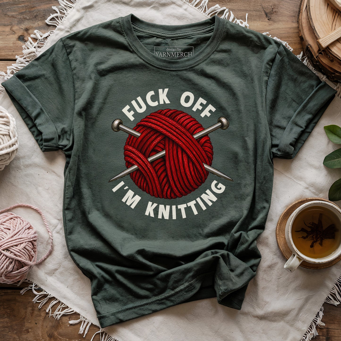 Fuck Off, I'm Knitting T-shirt