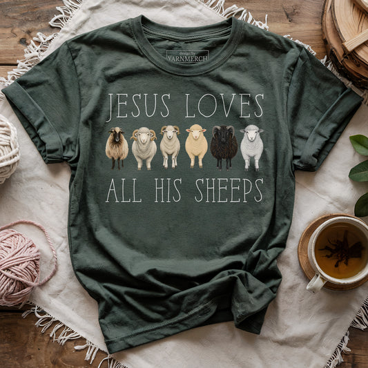 Jesus Loves All His Sheeps T-shirt
