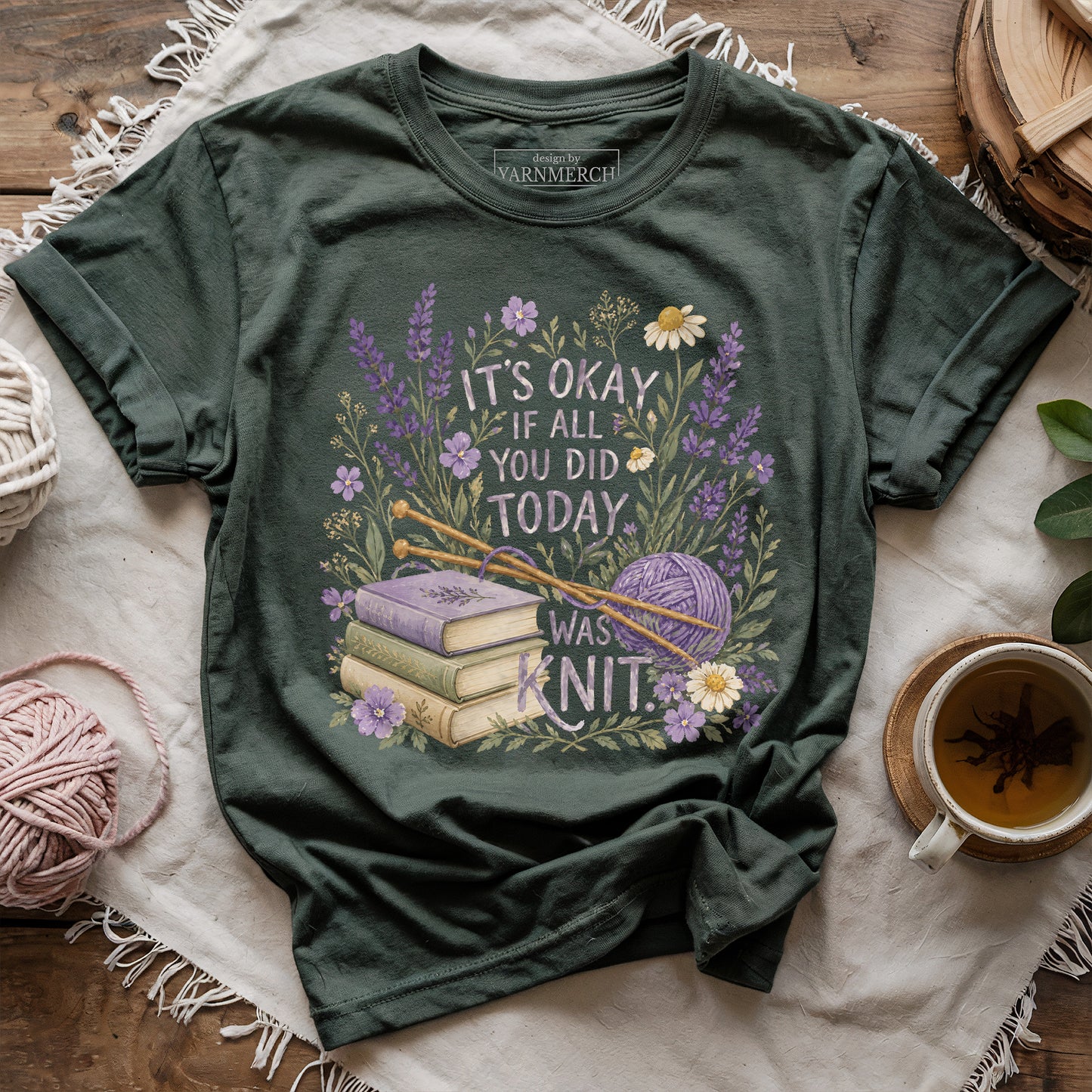 Knit And Book T-shirt