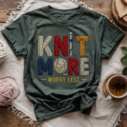 Knit More Worry Less T-shirt