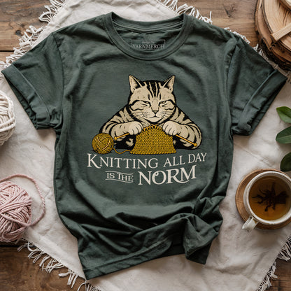 Knitting All Day Is Norm T-shirt