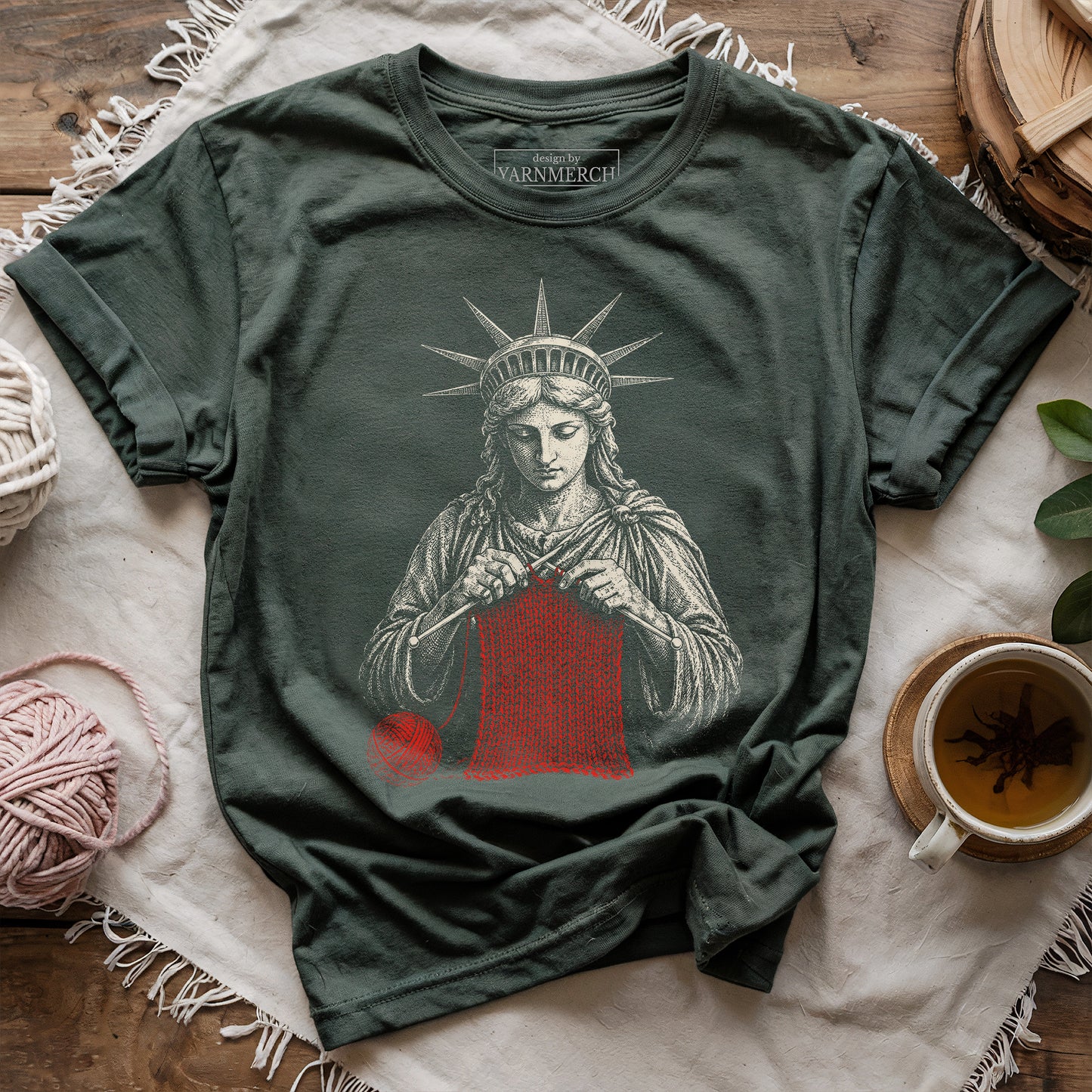Knitting For Liberty T-shirt