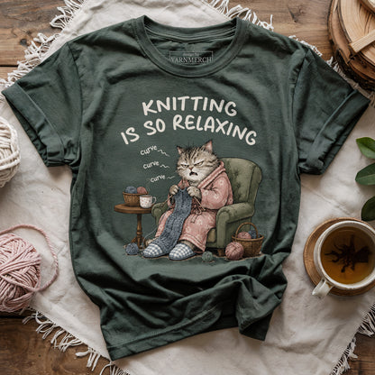 Knitting Is SO Relaxing T-shirt