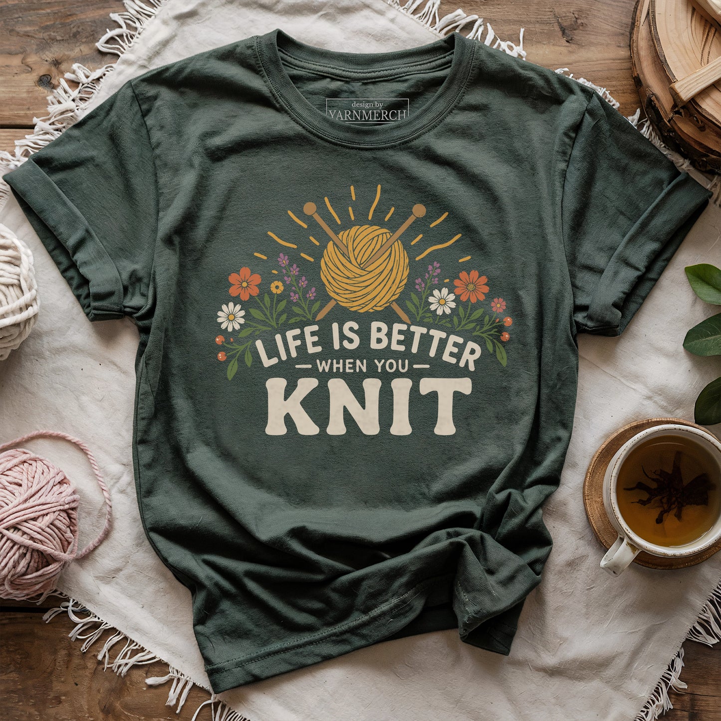 Life Better When Knit T-shirt