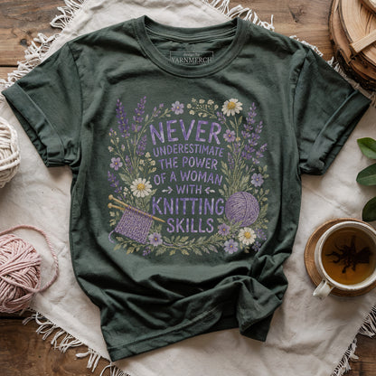 Never Underestimate A Knitter T-shirt
