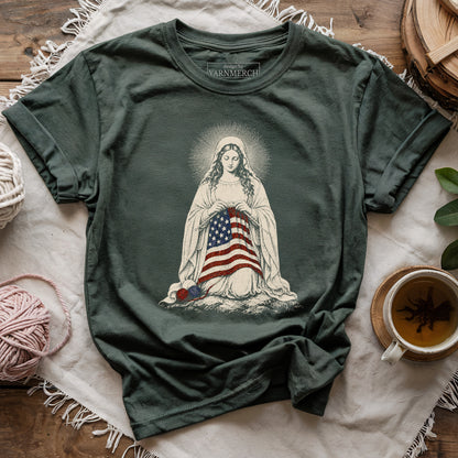 Praying And Knitting For USA T-shirt