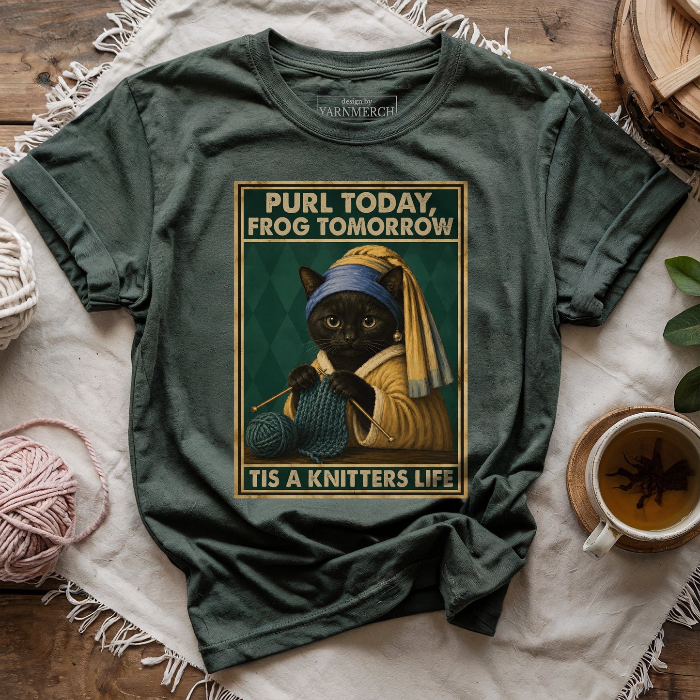 Purl Today, Frog Tomorrow T-shirt