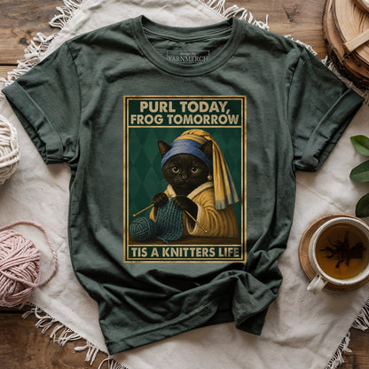 Purl Today, Frog Tomorrow T-shirt