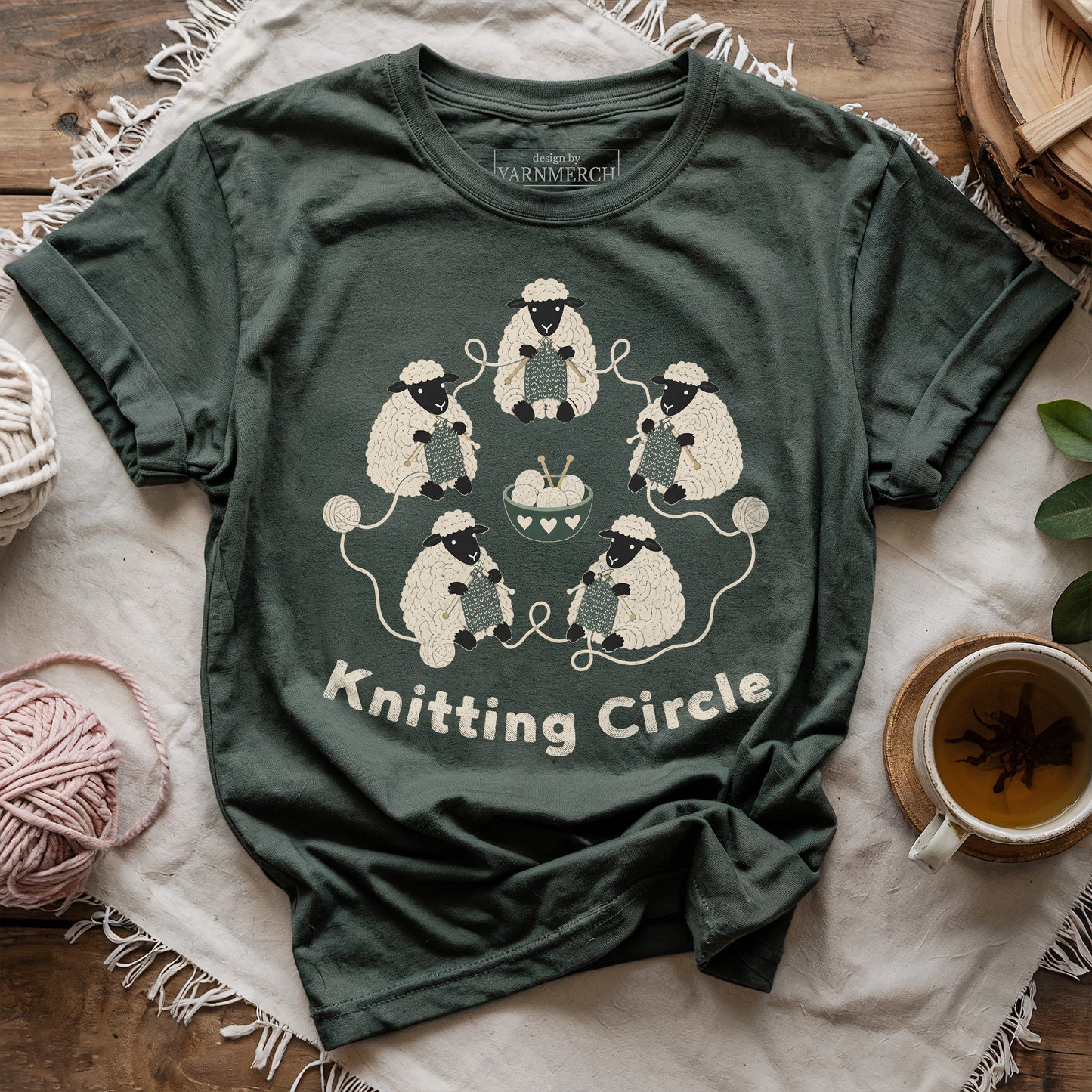 Sheep Knitting Circle T-shirt