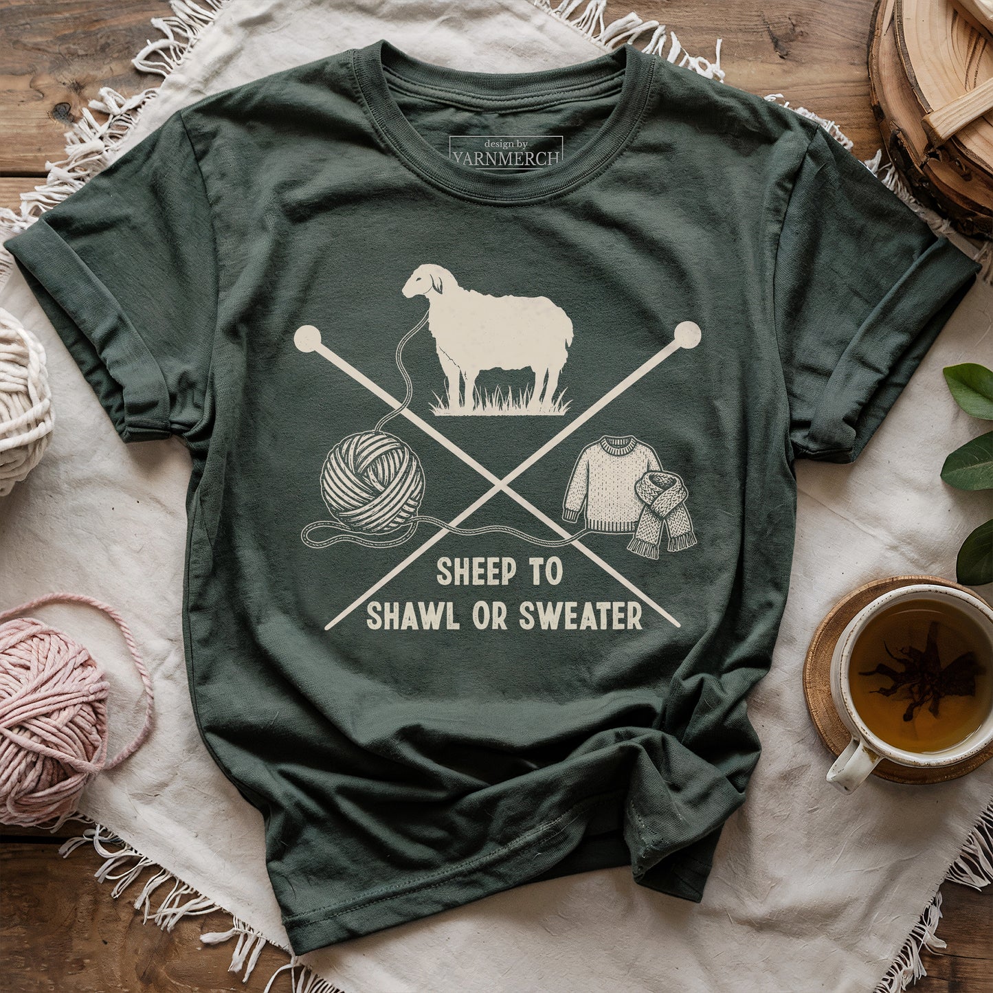 Sheep To Shawl Or Sweater T-shirt