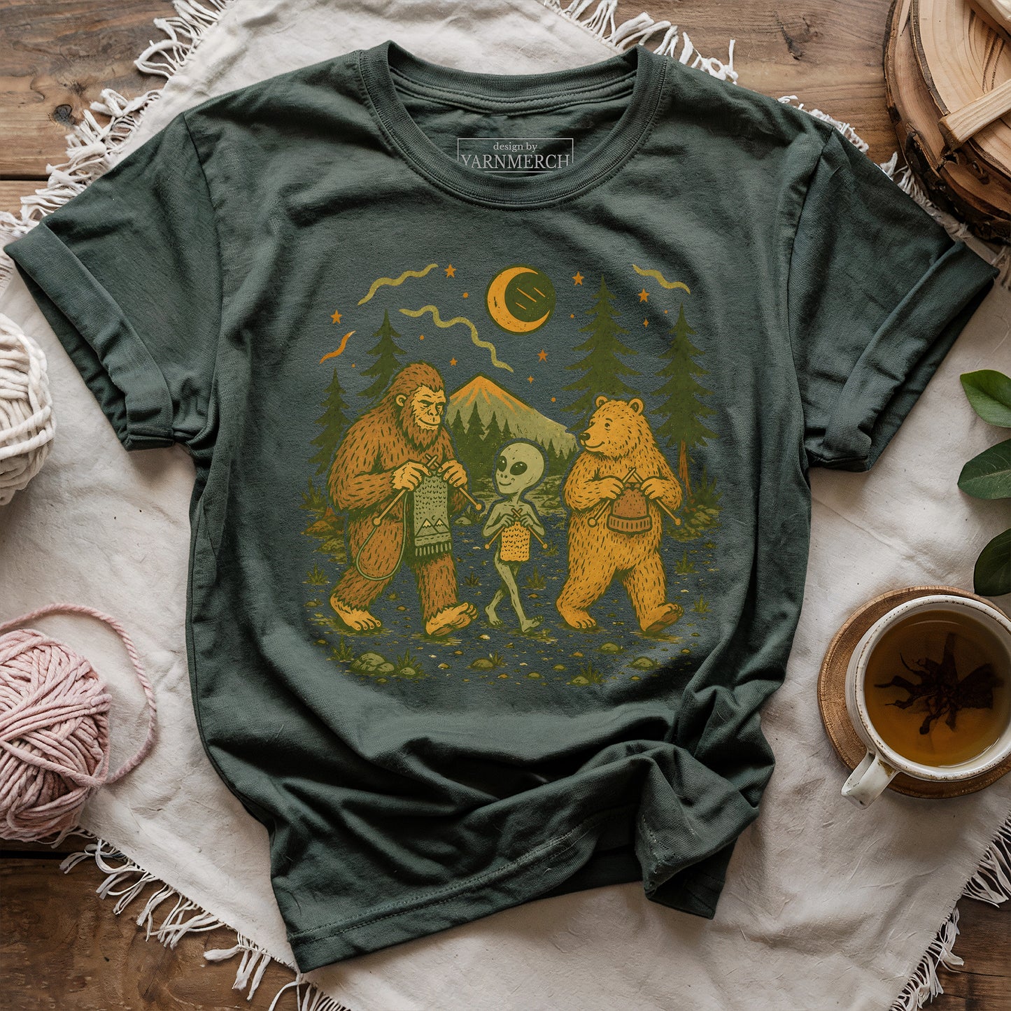Walking Knitting Friends T-shirt
