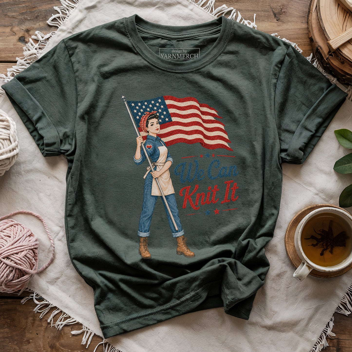 We Knit For Liberty T-shirt