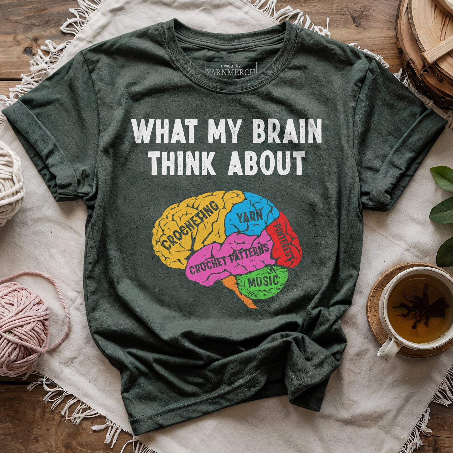 What My Brain Thinks About Crochet T-shirt