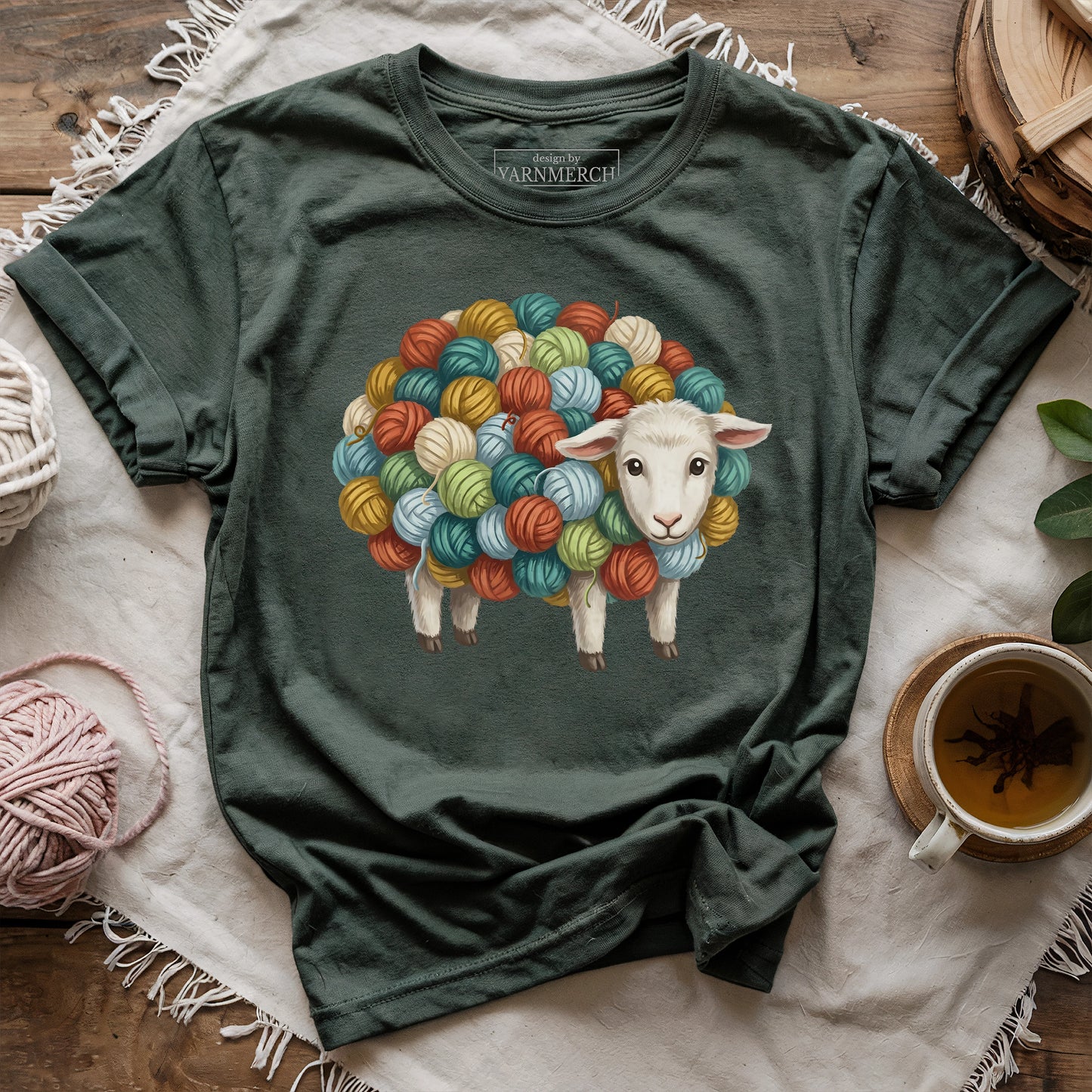 Wooly Yarn Sheep T-shirt