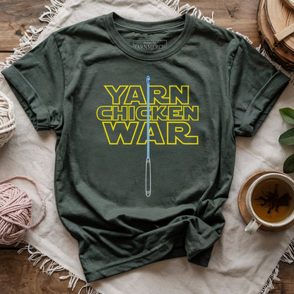 Yarn Chicken War Crochet T-shirt