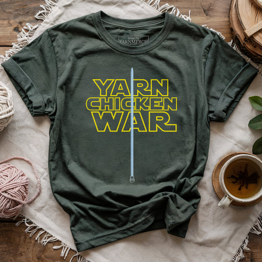 Yarn Chicken War Knitting T-shirt