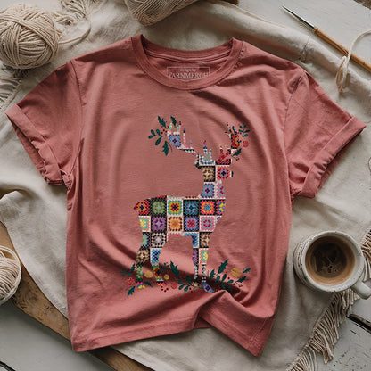 Granny Square Deer T-shirt