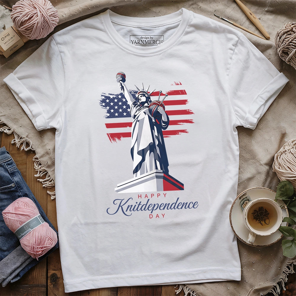 Happy Knitdependence Day T-shirt