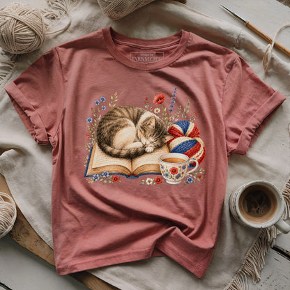 Cat, Yarn & America T-shirt