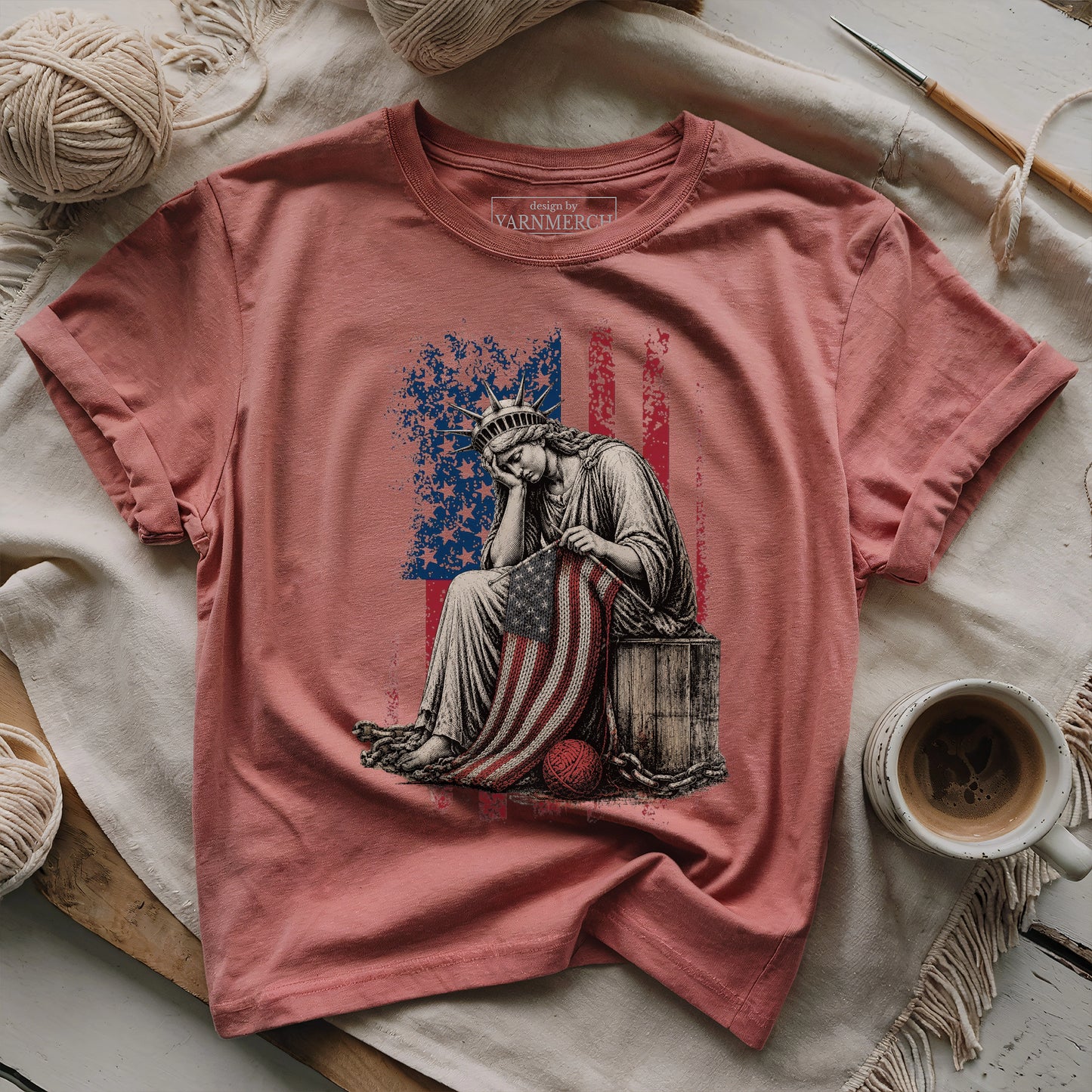 Crying & Knitting For Liberty T-shirt