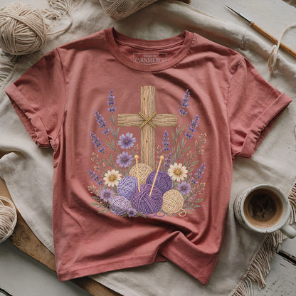 Faith Blooms In Yarn T-shirt