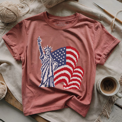 Freedom Knitting Chart T-shirt