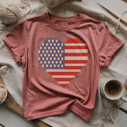 I Knit My Love For USA T-shirt