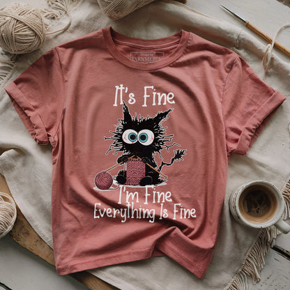 I'm Fine, Let Me Just Knit T-shirt