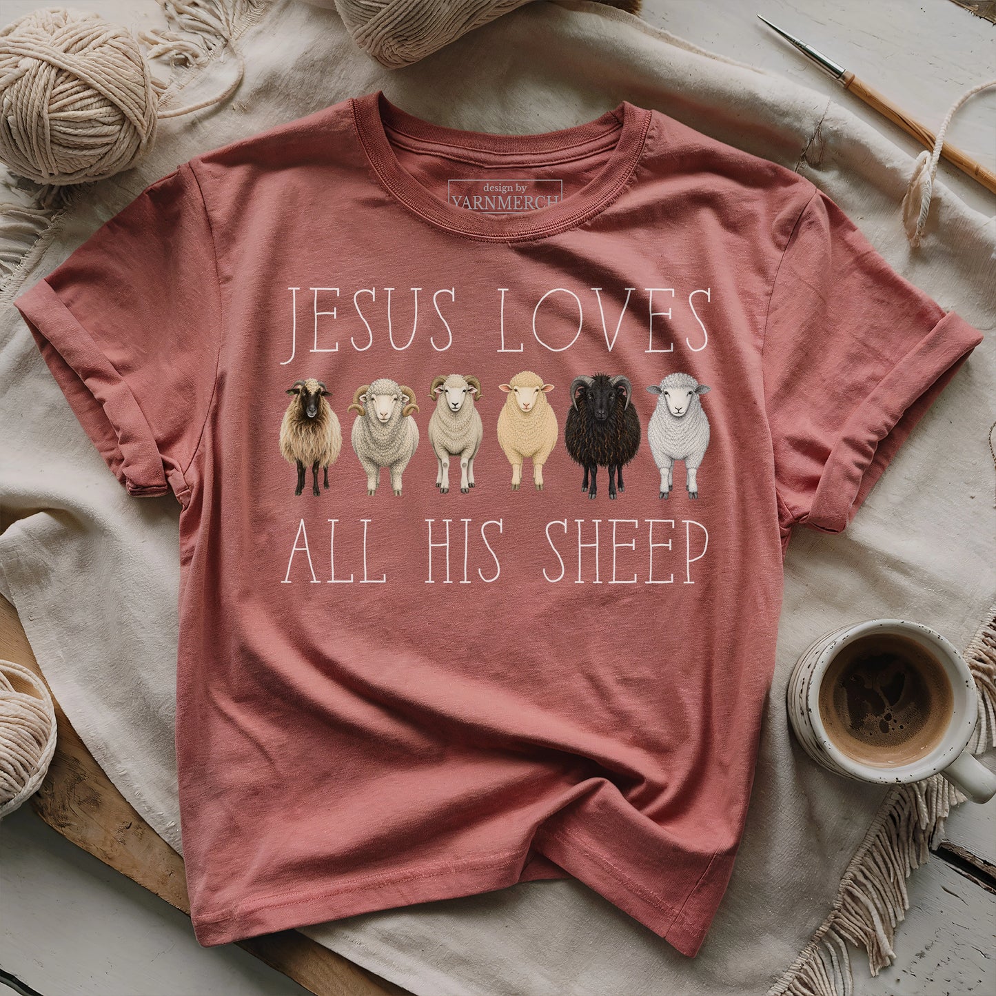Jesus Loves All His Sheeps T-shirt