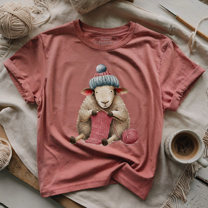 Knit-sheep T-shirt