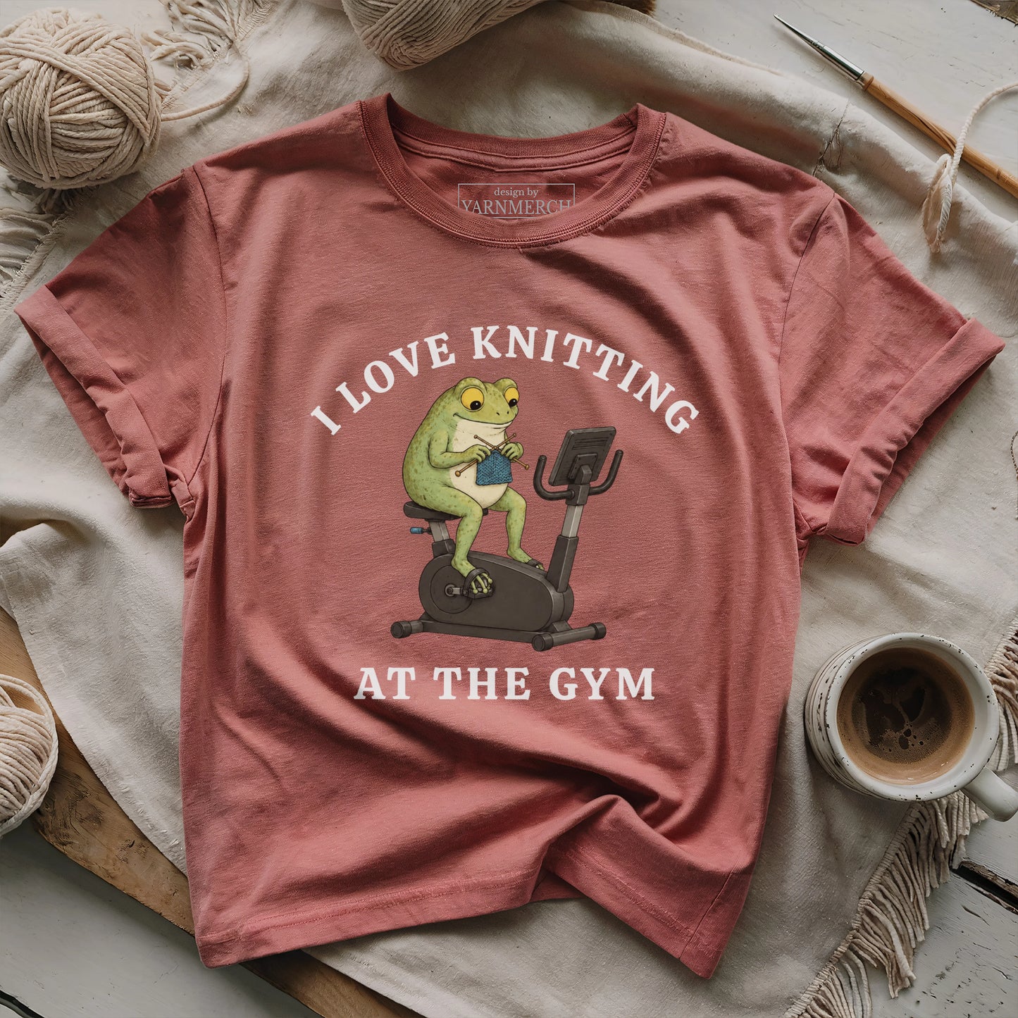 Knitting At The Gym T-shirt